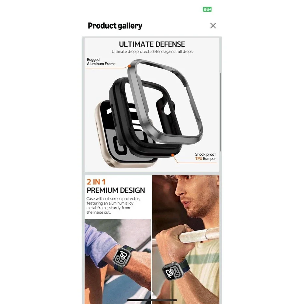 For Apple Watch Series 11 10 Bumper Case iWatch Protector aluminum Cover 46mm
